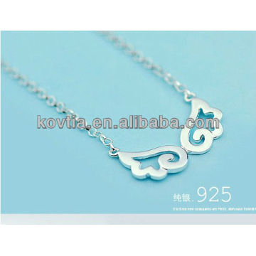 925 Sterling Silber Engel Flügel Halskette für Mädchen
